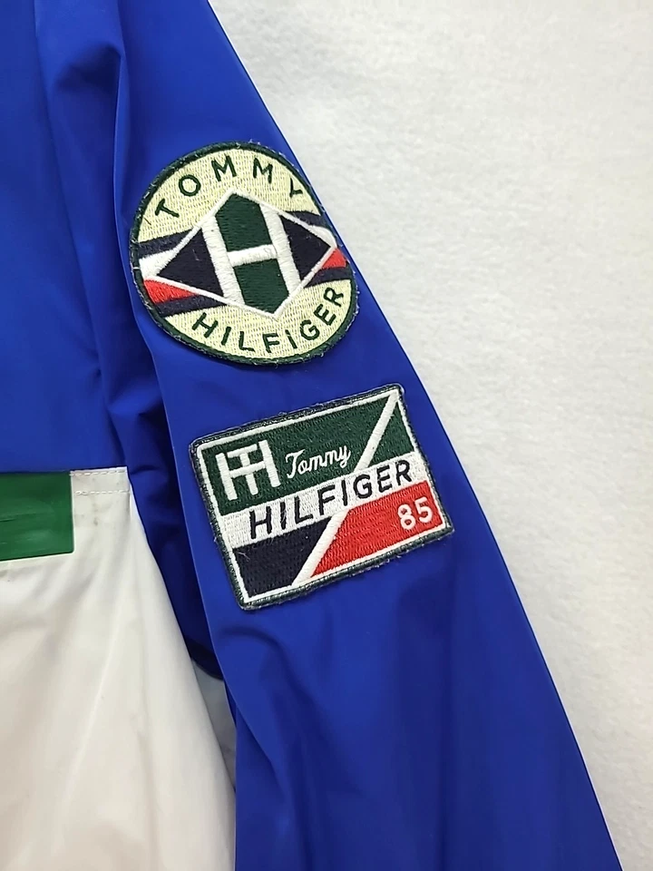 Tommy Hilfiger Colorblock 85 Hilfiger Roll Away Capucha Forrada Abrigo de Lluvia Rompevientos Foto 4 de 4