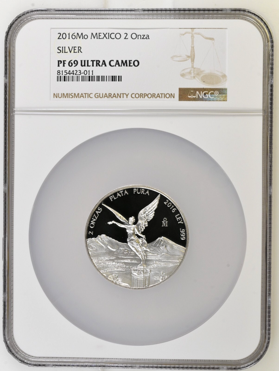 2016 Mo Mexico 2 Onza Silver Proof 0.999 Libertad NGC PF 69 UC | eBay