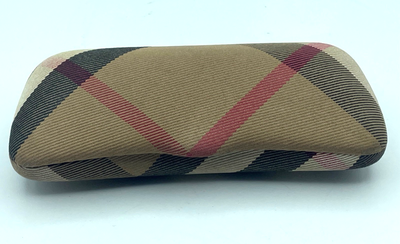 Burberry Classic Nova Check Plaid Hard Clamshell Sunglass Eye Glasses Case Burberry Classic Nova Check Plaid Clamshell Hard Eye Glass  main image 2