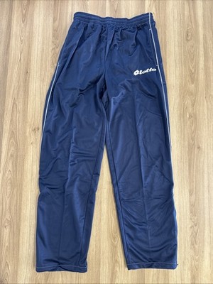 Vintage Lotto Track Pants Navy Blue Size XL Wimbledon F.C. Era Retro