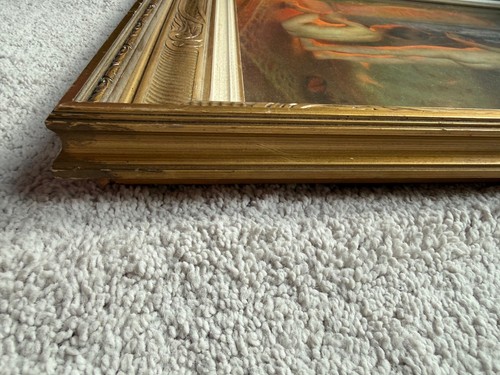 "Nach dem Bad" Gold gerahmter Kunstdruck von Paul Peel Bild 25" x 20" - Bild 10 von 24