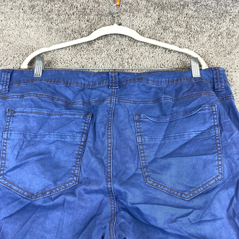 Forever 21 Skinny Jeans Women's Plus Size 18 Blue Mid Rise Dark Wash 5-Pocket - Image 4 of 4