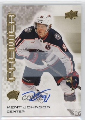 2024-25 Upper Deck Premier Gold Auto /25 Kent Johnson #38 Auto 2oh