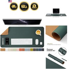 Cork Desk Mat - Dual-Sided Desk Pad for Office and Home - Desk Organization a...