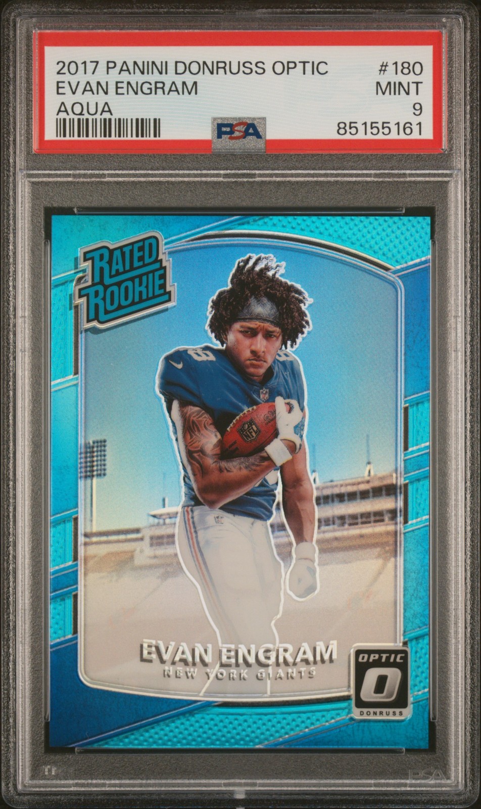 Evan Engram Panini Donruss Optic #180 Aqua