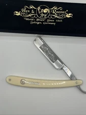Hen and Rooster Hr401Bld White Straight Razor Made In 2006
