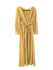 Baltic Born Lydia Maxi Dress - Mustard Yellow Women’s Size Extra Large XL
