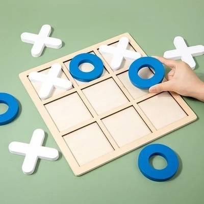 Montessori Play Game Wooden Toy Mini Chess Interaction Puzzle Training Brain