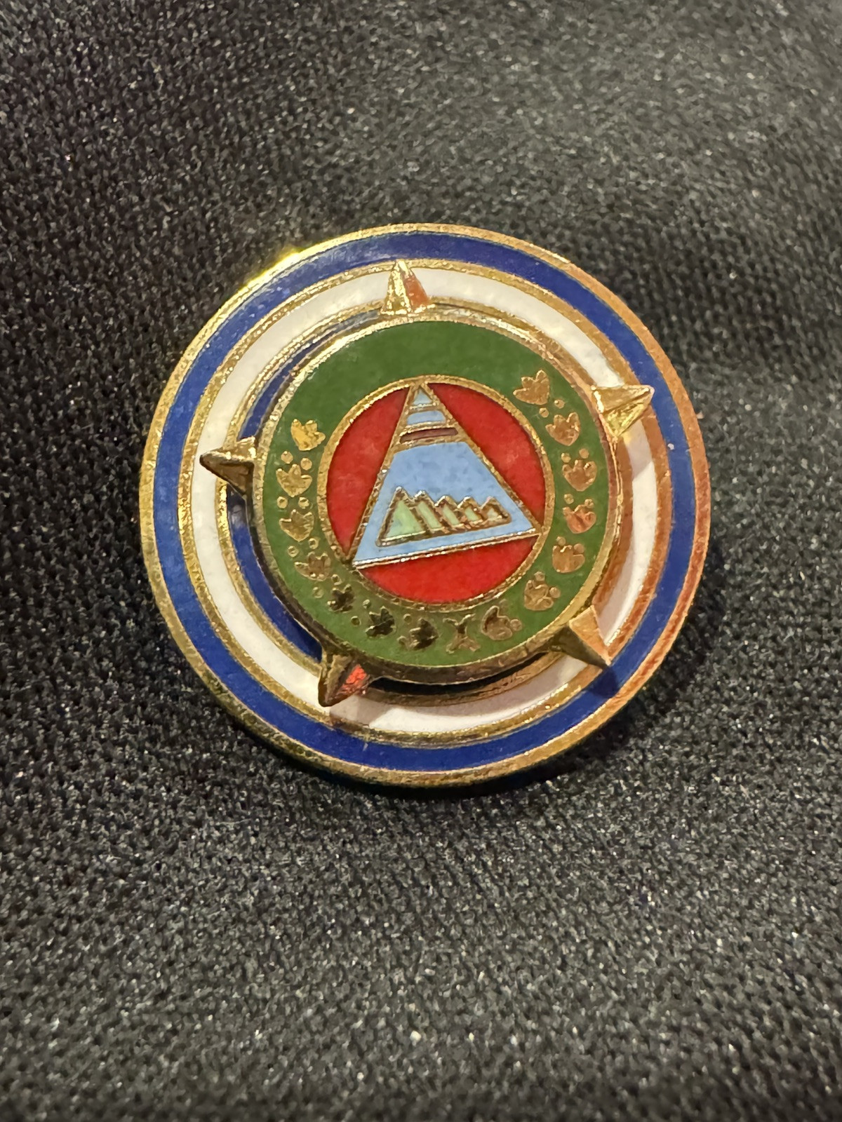 Somoza Era NICARAGUA NATIONAL GUARD Army Command Staff "Estado Mayor" Badge