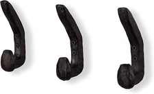 Halle Wall Mount Cast Iron Hooks Coat Towel Bag Hat Hanger Multiuse Entryway