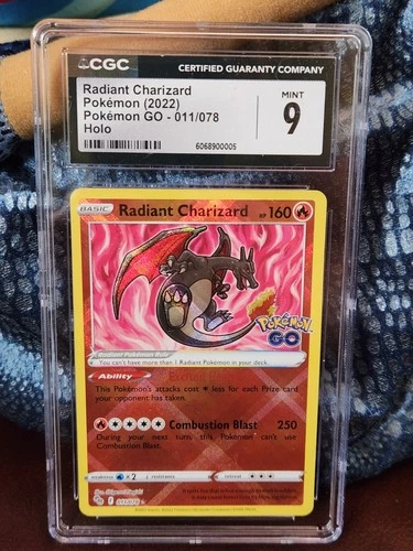CGC 9 Radiant Charizard Pokemon GO 2022 011/078 Mint TCG