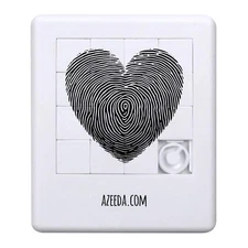 'Fingerprint Love Heart' Sliding Puzzle (PZ00041379)