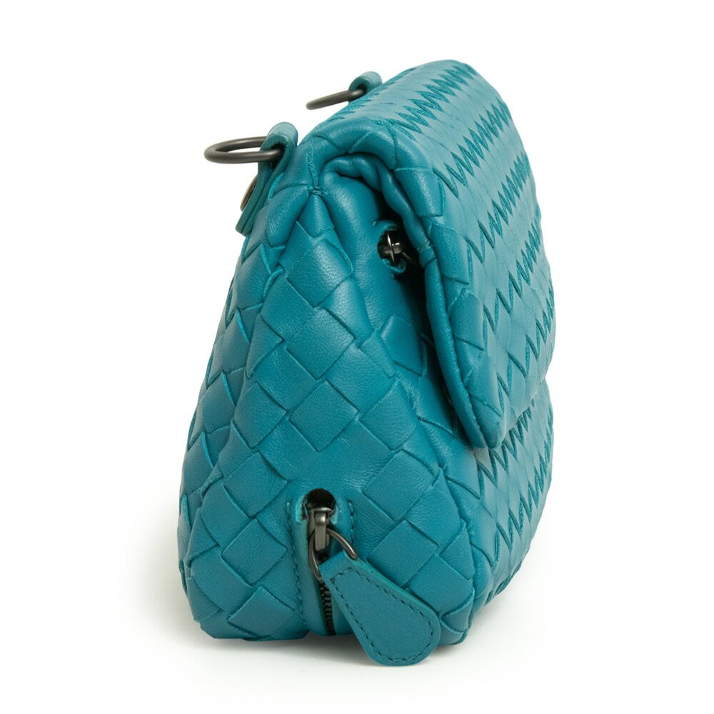 Exhibit Bottega Veneta Intrecciato Mini Chain Shoulder Bag Crossbody Lambskin Le thumbnail 5