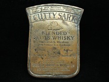 OA09161 VINTAGE 1970s  CUTTY SARK BLENDED SCOTS WHISKEY  BOOZE BELT BUCKLE