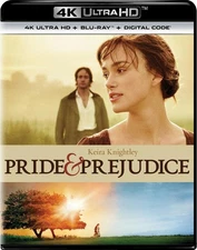Pride & Prejudice - 4K Ultra HD + Blu-ray + Digital 4K UHD Blu-ray  NEW