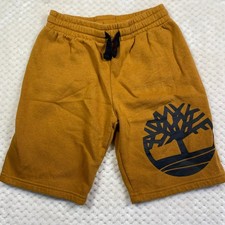 Timberland Boys Shorts M Logo Drawstring Waist Brown Casual Short 10/12