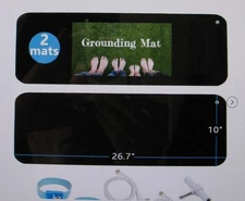 ATE HEALTH 2 Pack Grounding Mat Kit Use Individually or Together NEW (SP1)