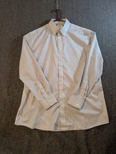 Charles Tyrwhitt Slim Fit Mens Long Sleeve Dress Shirt Size 18x37 Blue Check