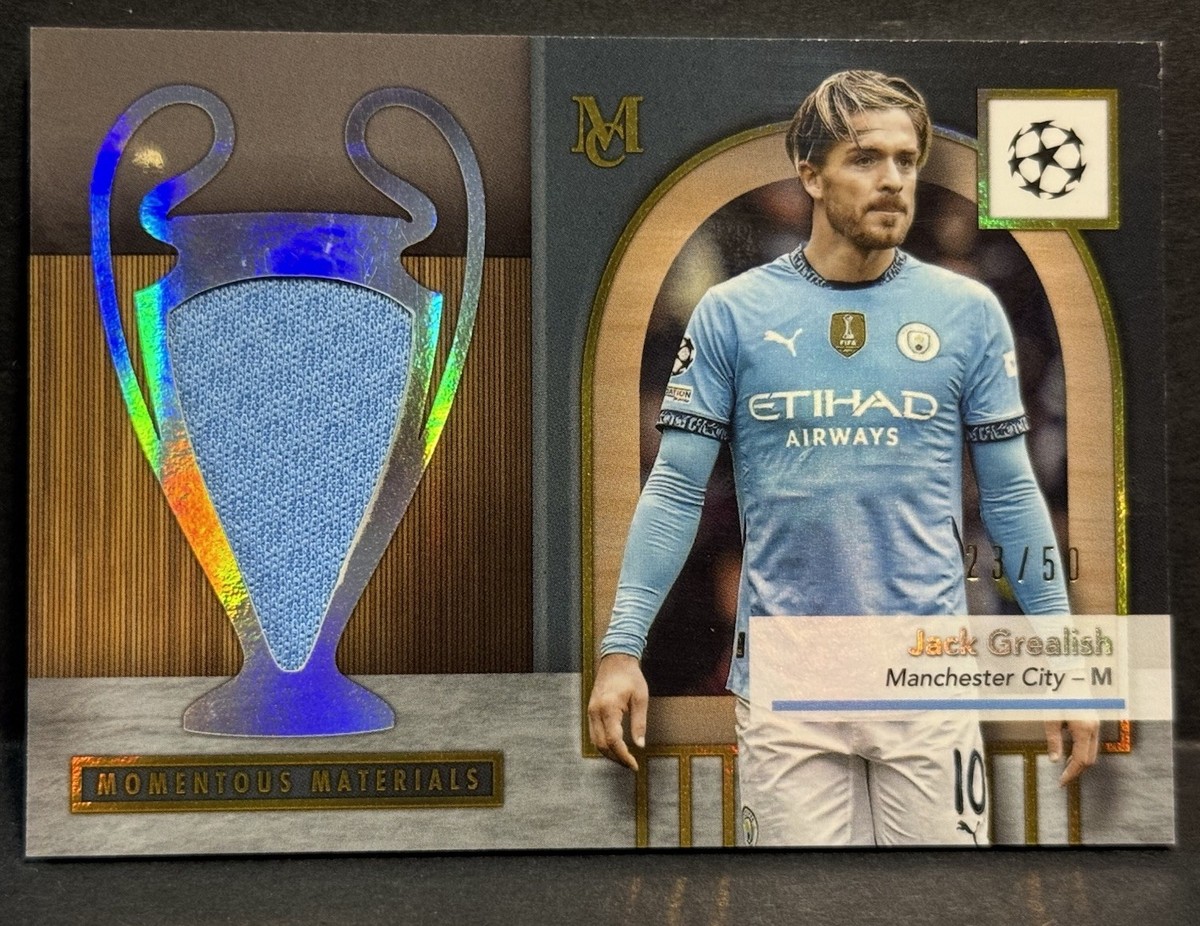 2024-25 Topps Museum UCC Man City Jack Grealish Player Worn Patch