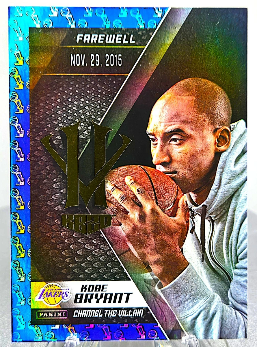 2015-16 Panini HeroVillain Farewell Kobe Bryant #21 Blue O'brien