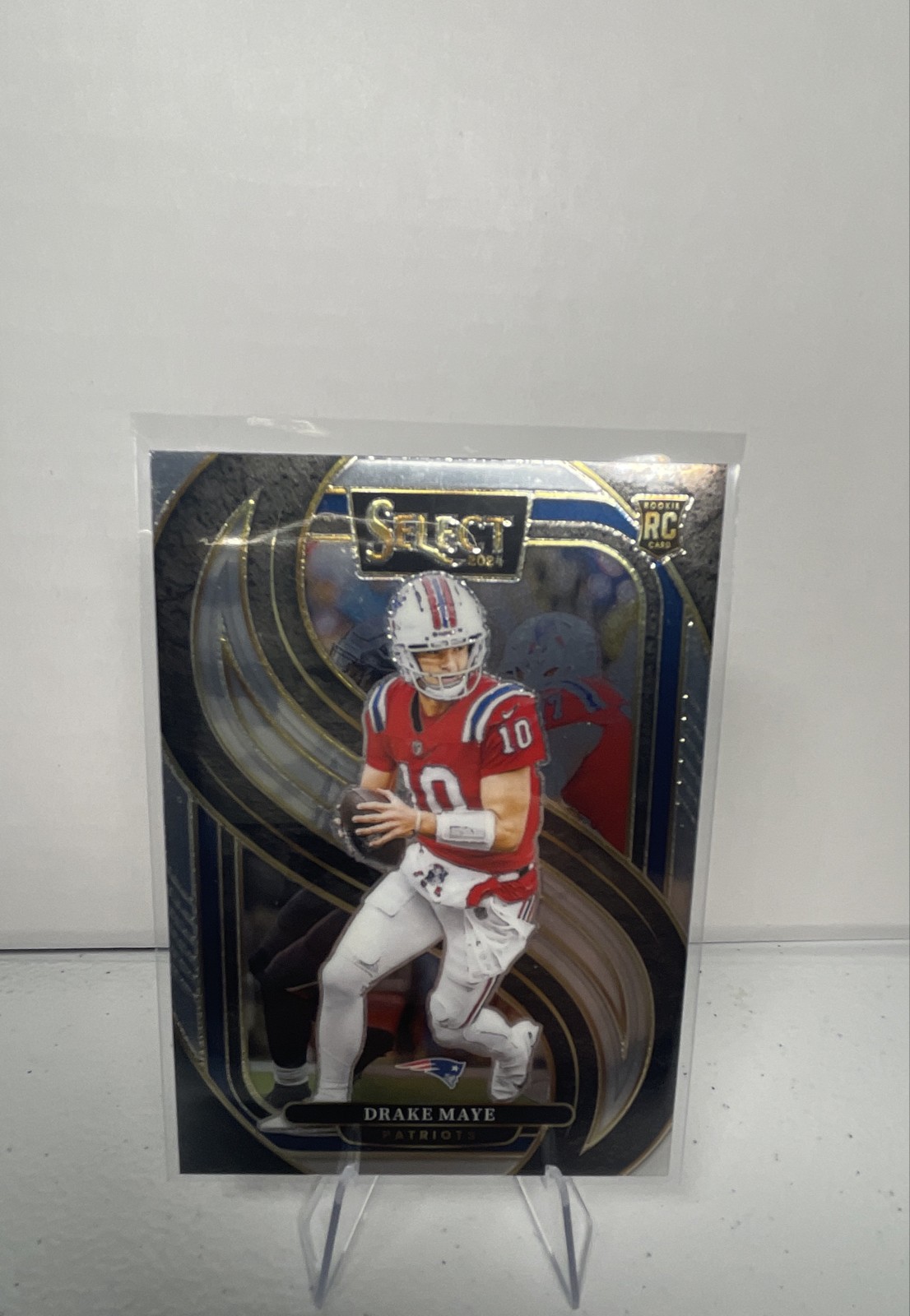 2024 Panini Select - Premier Level Drake Maye #113 Silver Prizm (RC)