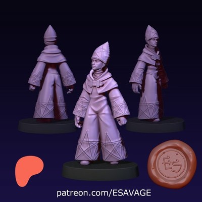 Time Mage FFT Miniature 5E Anime Resin Figure Pathfinder Final Fantasy