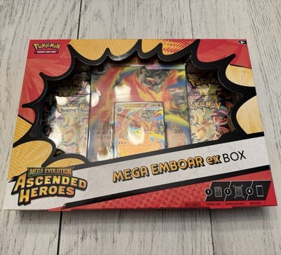 Pokemon TCG: ME Ascended Heroes Mega Emboar EX Factory Sealed Box