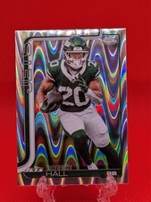 2025 Topps Chrome Football Breece Hall Raywave Refractor #238 New York Jets
