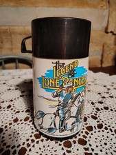 Vintage 1980 The Legend Of The Lone Ranger Aladdin Thermos Bottle With Pop Up 