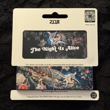 New! ZOX Strap *THE NIGHT IS ALIVE* Sz OS/MED...