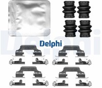 Delphi LX0809 ZubehöRsatz FüR Scheibenbremsbelag ZubehöRsatz Bremsbelag
