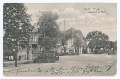 Ansichtskarte Kahla/ Thüringen - Herzog Ernst Platz