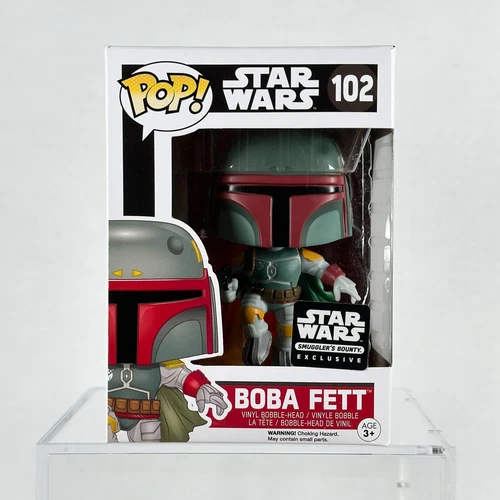 Funko Pop! Star Wars #102 Boba Fett Action Pose 2016 Smuggler's Bounty Exclusive