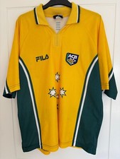 Retro Australia National Cricket Team 1990'S 2001+ HOME SHIRT JERSEY FILA SIZE M