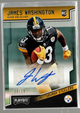 2018 Playoff Rookie Autograph Variations #222 James Washington Auto /15