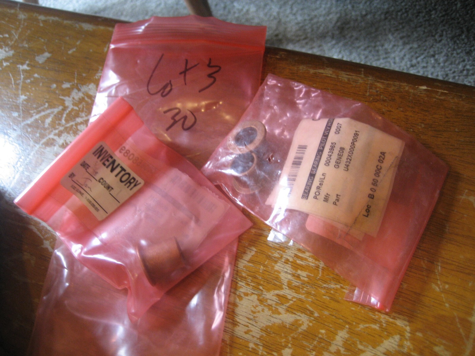 NEW LOT of 3 Brass Shifter (?) BYPASS Relay Lever Bushing pilot Valve