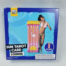 Sun Tarot Card Lounge Pool Float Pink 56 in x 20.5 in Swimming Summer Vacation