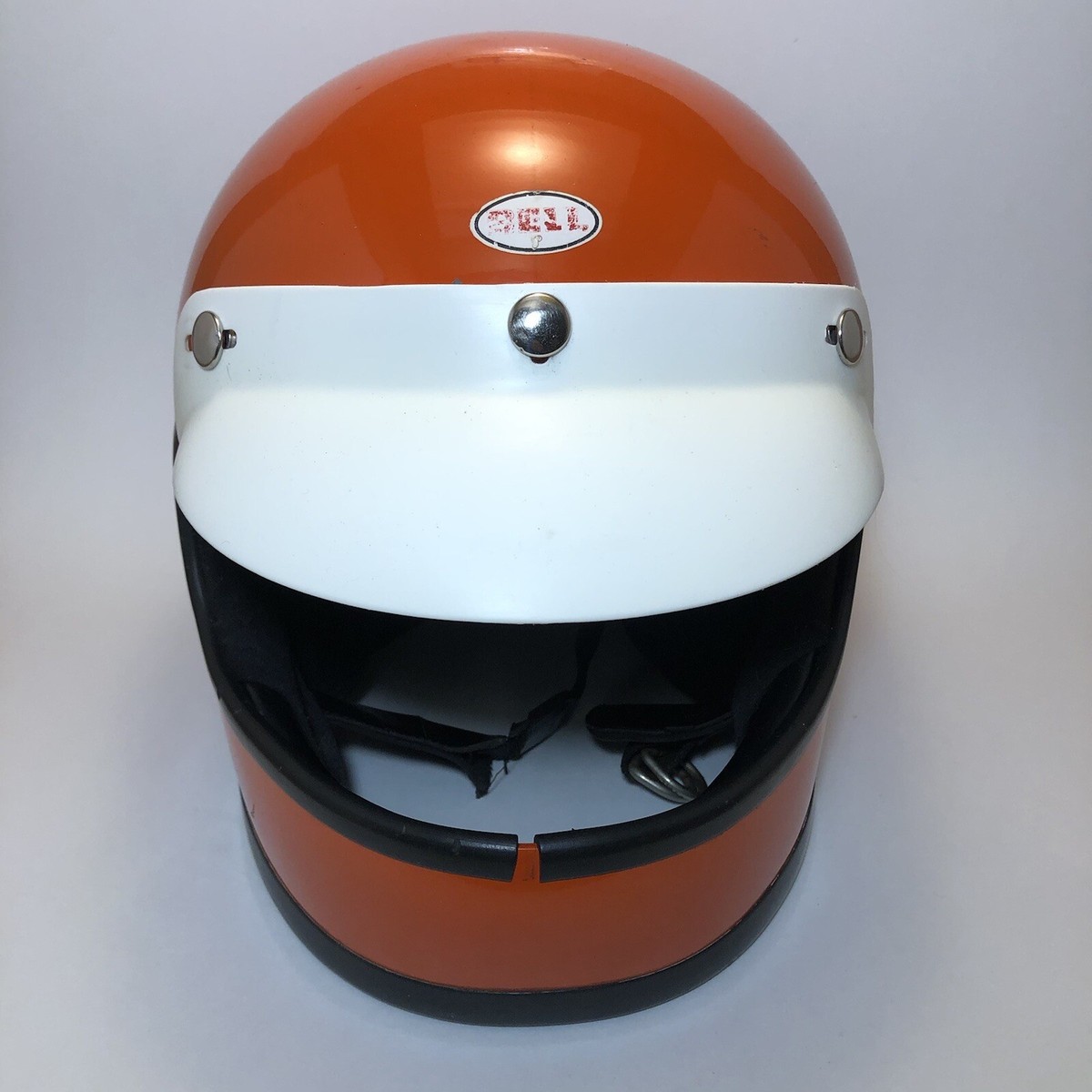 Vintage 1975 Orange BELL Star 120 Helmet | eBay