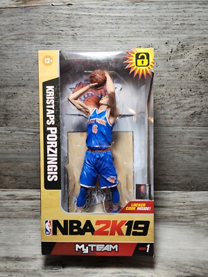 Kristaps Porzingis New York Knicks McFarlane NBA 2K19 Series Locker Code New