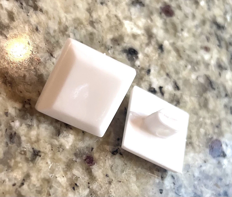 12mm X 10pc White Plastic Square Shank Button - Image 2 of 4
