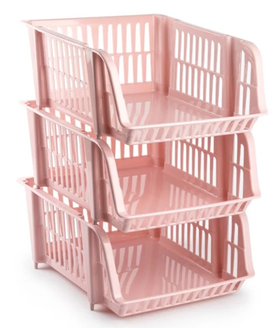 PlasticForte - Cesti impilabili in plastica 1 PEZZO 38 x 28 x 15 - Immagine 4 di 4