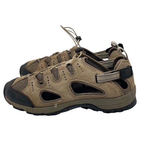 Lands End Mesh Leather Hiking Water 