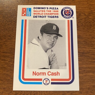 MLB 1988 Domino's Pizza Salute to 1968 Detroit Tigers Card-Norm