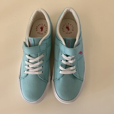 Polo Ralph Lauren Little Girls Elmwood Canvas Stay put Closure Sneakers 3