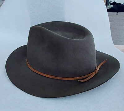 Brixton 100% Wool Hat Fedora  7 1/2 Large Green