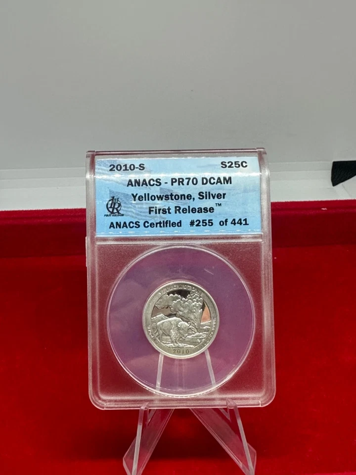 5 Sets of 2010-S Quarter silver dollars ANACS -PR70 DCAM First Release - Image 3 of 4