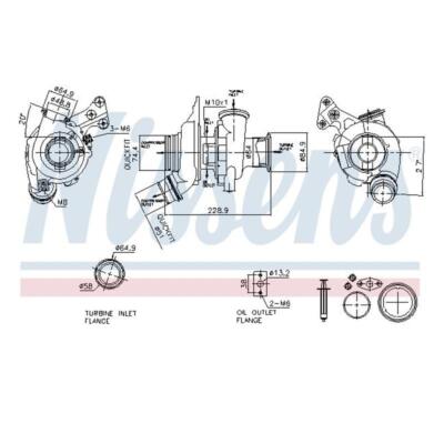 Nissens 93323 Lader Aufladung für BMW F20 F21 F22 F87 F23 F30 F80 F31 F34