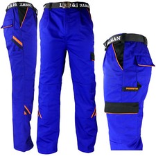 Arbeitshose Arbeitskleidung Hose Blau Schwarz Orange Profi Qualität Gr. 46 - 60