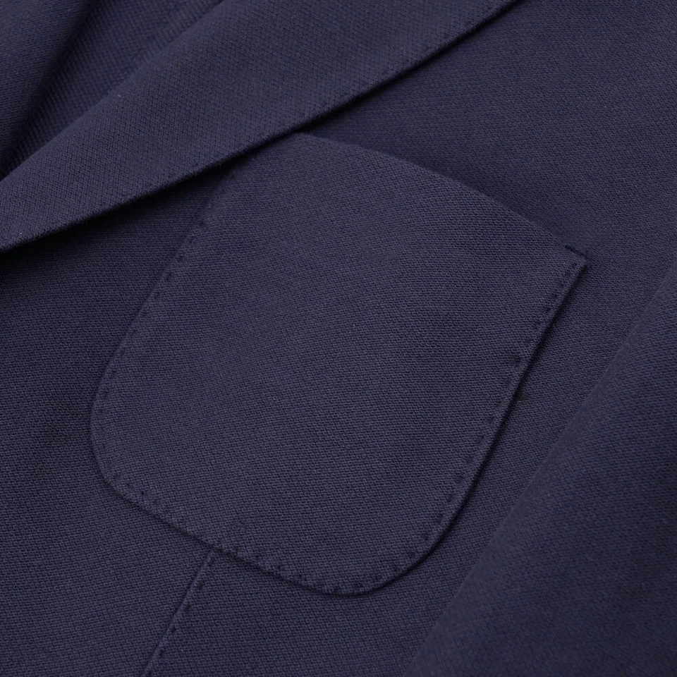 Blazer deportivo Ballantyne ajustado azul marino tejido jersey algodón 40R nuevo con etiquetas Foto 4 de 4