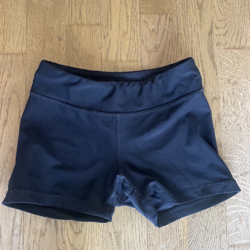 Girl’s Black 90 Degree By Reflex Dance/Gymnastics Shorts Size M (10)